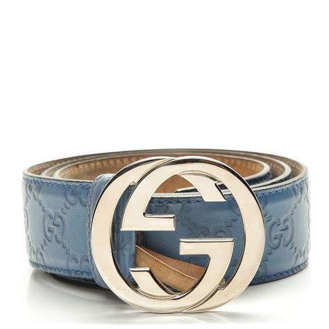 gucci belt light blue|Gucci interlocking belt women's.